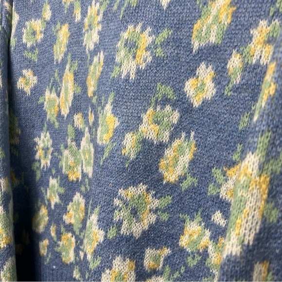 Mango Floral Knit Long Sleeve Sweater - Picture 4 of 8